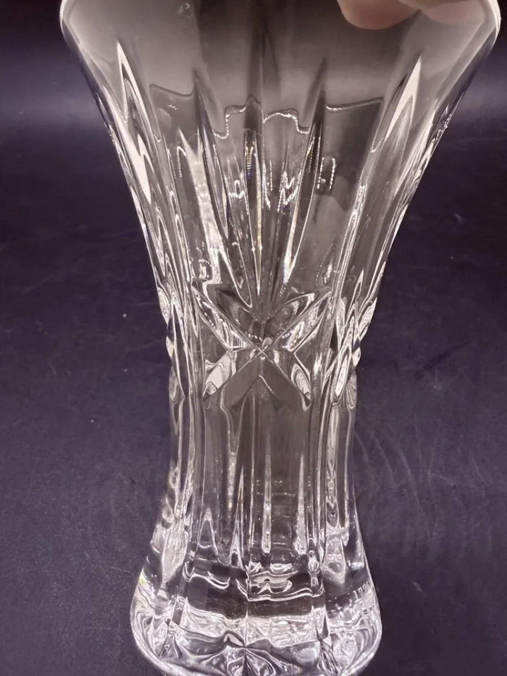Vintage Waterford Society 1996 Crystal Flared Posy Bud Vase 4 3/8”
